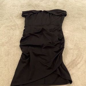 Belle Poque Off-the-Shoulder Black Dress